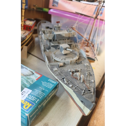 473 - QTY OF MODEL SHIPS/SPARES ETC.