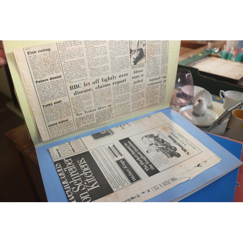 477 - VARIOUS SCRAPBOOKS OF LOCAL PAPER CUTTINGS