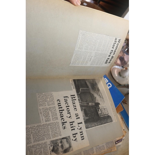 477 - VARIOUS SCRAPBOOKS OF LOCAL PAPER CUTTINGS