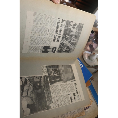 477 - VARIOUS SCRAPBOOKS OF LOCAL PAPER CUTTINGS