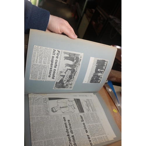 477 - VARIOUS SCRAPBOOKS OF LOCAL PAPER CUTTINGS