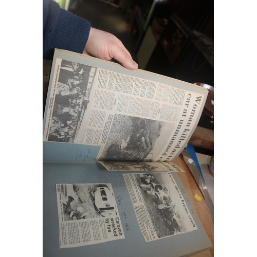 477 - VARIOUS SCRAPBOOKS OF LOCAL PAPER CUTTINGS