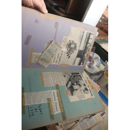 477 - VARIOUS SCRAPBOOKS OF LOCAL PAPER CUTTINGS