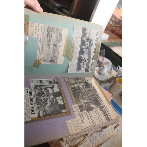 477 - VARIOUS SCRAPBOOKS OF LOCAL PAPER CUTTINGS