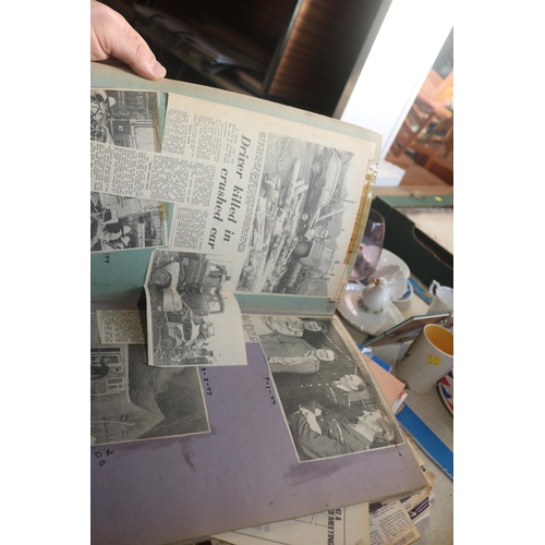 477 - VARIOUS SCRAPBOOKS OF LOCAL PAPER CUTTINGS