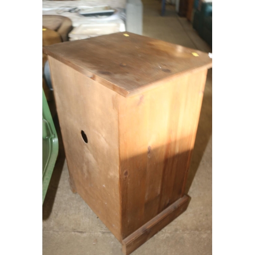 496 - LATTICE WORK PINE CUPBOARD