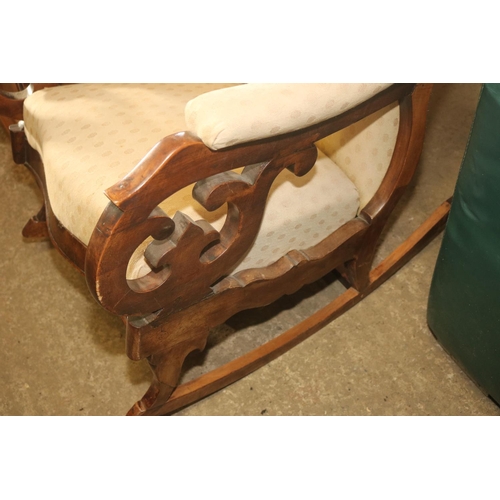 512 - ANTIQUE MAHOGANY ROCKING CHAIR