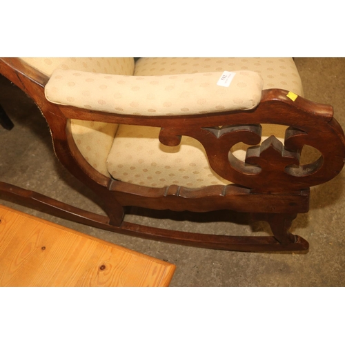 512 - ANTIQUE MAHOGANY ROCKING CHAIR