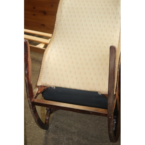 512 - ANTIQUE MAHOGANY ROCKING CHAIR