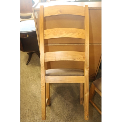 515 - SET OF 4 BEECH DINING CHAIRS