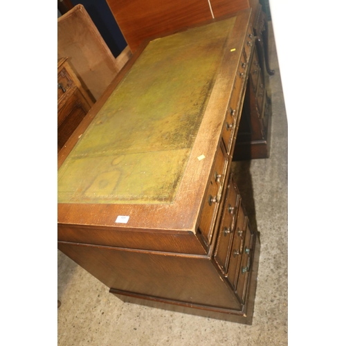 519 - REPRODUCTION LEATHER TOP DESK