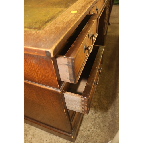 519 - REPRODUCTION LEATHER TOP DESK