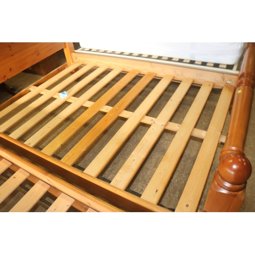 521 - PINE DOUBLE BED FRAME