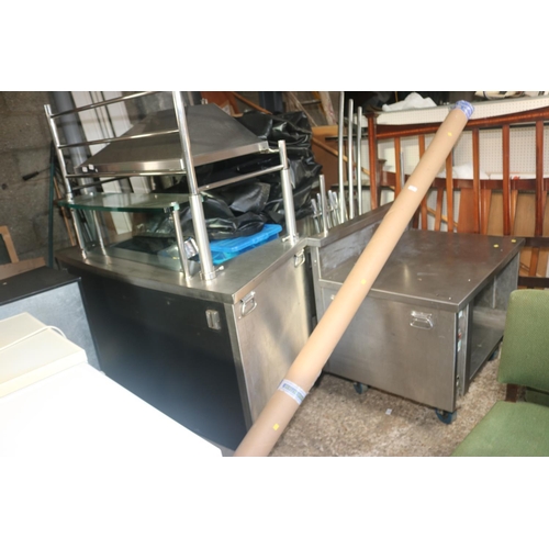 56 - STAINLESS STEEL COMMERCIAL OVEN/HOT PLATE CURVED UNIT - WARRANTED UNTIL NOON TUES FOLLOWING THE ABOV... 