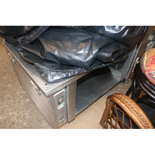 56 - STAINLESS STEEL COMMERCIAL OVEN/HOT PLATE CURVED UNIT - WARRANTED UNTIL NOON TUES FOLLOWING THE ABOV... 