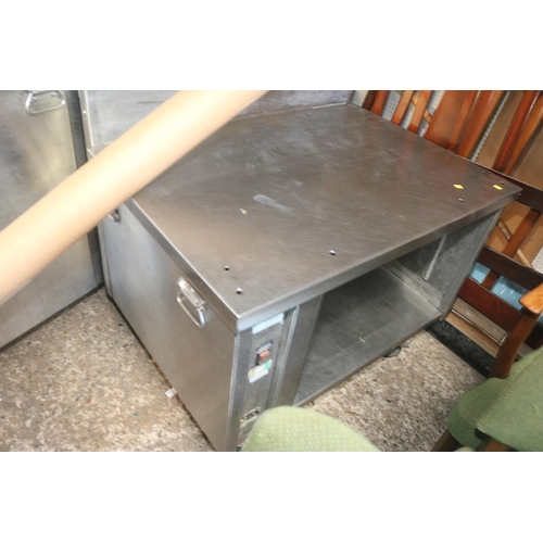 56 - STAINLESS STEEL COMMERCIAL OVEN/HOT PLATE CURVED UNIT - WARRANTED UNTIL NOON TUES FOLLOWING THE ABOV... 