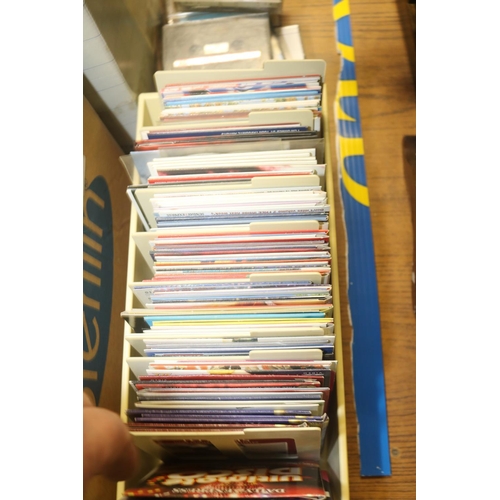 194 - 4 BOXES OF VARIOUS RECORDS, CD'S & TAPES