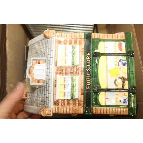 224 - BRAND NEW ELECTRIC KETTLE, ELECTRIC FLAT BED TOASTER, LARGE SHOP BISCUIT CONTAINER