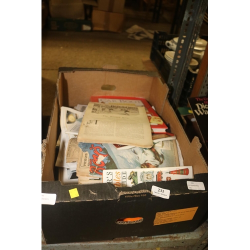 231 - ANTIQUE GAZETTES & BOOKS