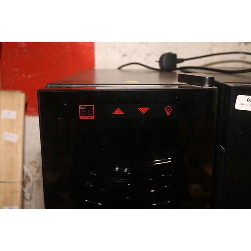 65 - SMALL WINE CHILLER & WINE CHILLER - ( 2 X FRIDGE'S IN TOTAL )WARRANTED UNTIL 12 NOON ON TUESDAY FOLL... 