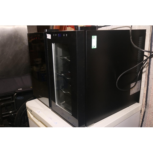65 - SMALL WINE CHILLER & WINE CHILLER - ( 2 X FRIDGE'S IN TOTAL )WARRANTED UNTIL 12 NOON ON TUESDAY FOLL... 