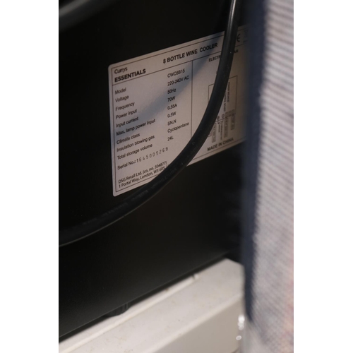 65 - SMALL WINE CHILLER & WINE CHILLER - ( 2 X FRIDGE'S IN TOTAL )WARRANTED UNTIL 12 NOON ON TUESDAY FOLL... 