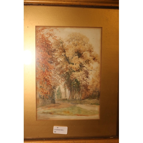 81 - 2 X SMALL WATERCOLOURS OF LANDSCAPES