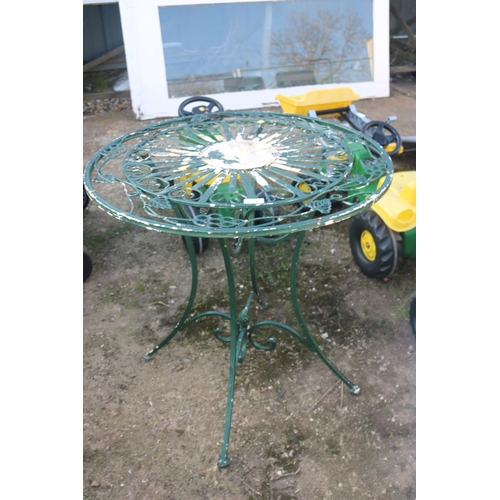30 - METAL GARDEN TABLE