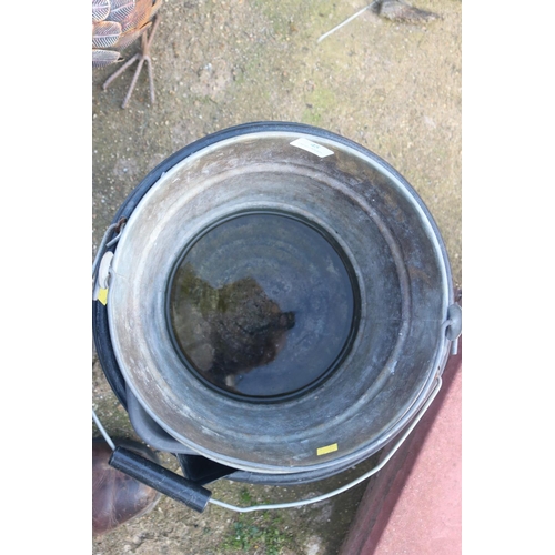 45 - 1 X GALVANISED BUCKET & 2 PLASTIC