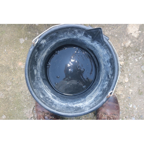 45 - 1 X GALVANISED BUCKET & 2 PLASTIC