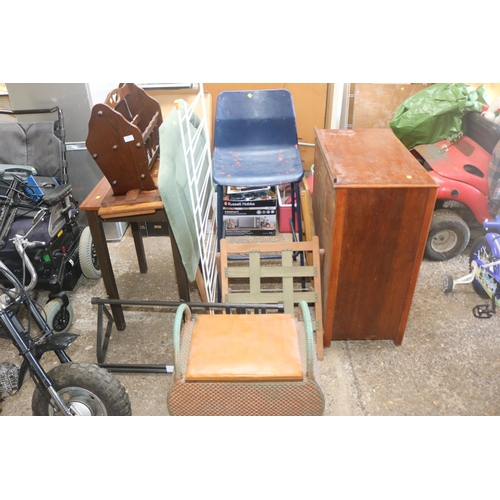 54 - QTY OF MISC FURNITURE/CHEST/TRAY/CASE ETC ETC