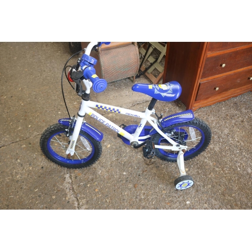 55 - POLICE CHILDS BIKE