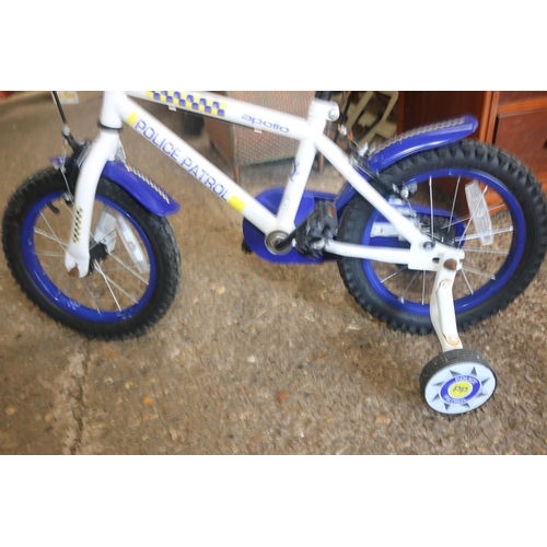 55 - POLICE CHILDS BIKE