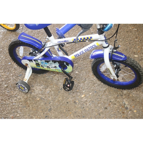 55 - POLICE CHILDS BIKE