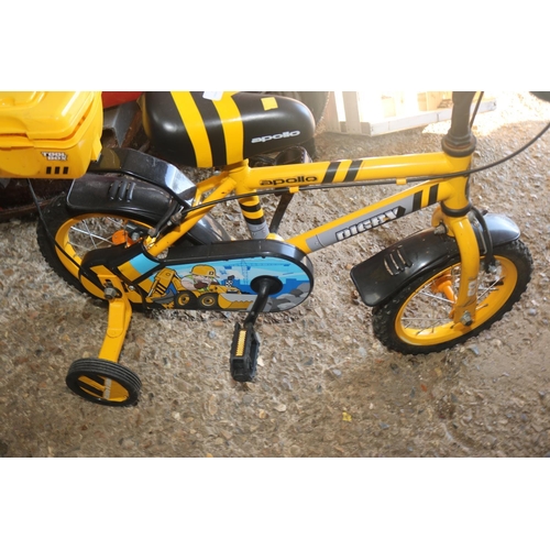 56 - YELLOW APOLLOS CHILDS BIKE