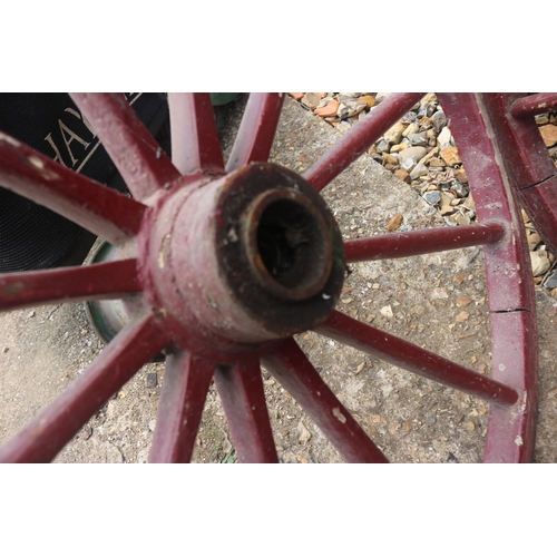 11 - 2 X LARGE CART WHEELS