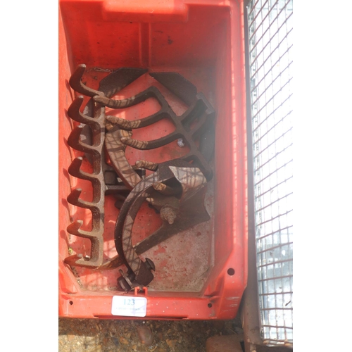 123 - GARDEN CULTIVATOR WITH ATTACHMENTS - SOLD AS SEEN