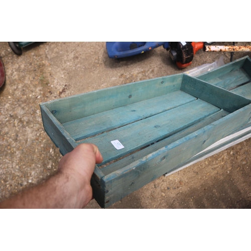 127 - 5 X PAINTED SEED TRAYS