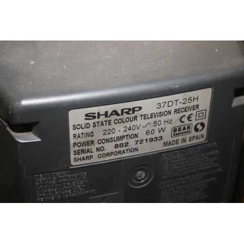 144 - SHARP PORTABLE TV - WARRANTED UNTIL NOON TUES FOLLOWING THE ABOVE SALE