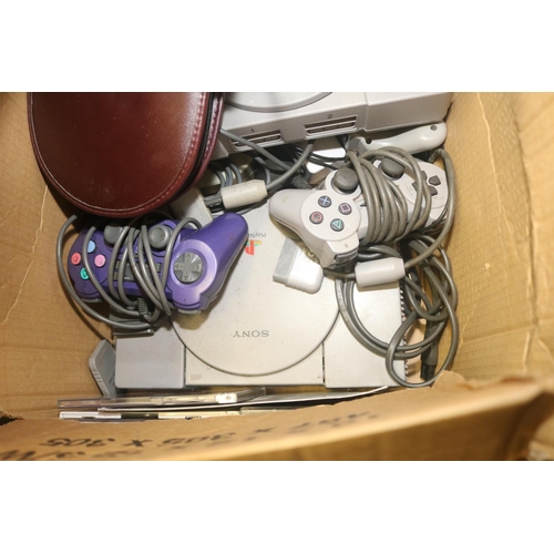 154 - SONY PLAYSTATION WITH CONTROLLERS & GAMES - WARRANTED UNTIL NOON TUE FOLLOWING THE ABOVE SALE