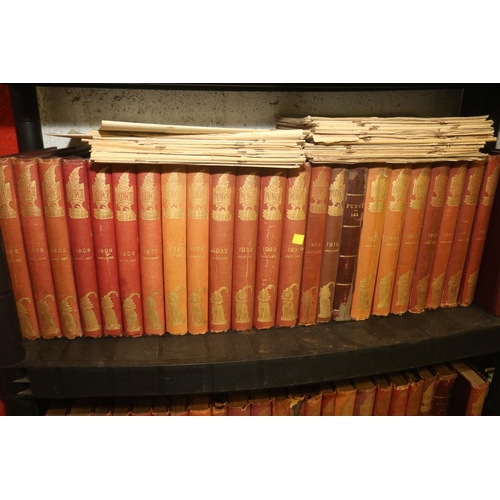 177 - QTY OF PUNCH OF LONDON BOOKS 1867-1942