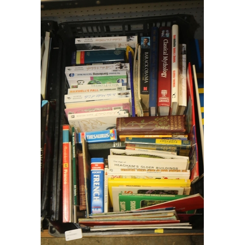 327 - 3 X CRATES OF VARIOUS HARD/PAPER BACK BOOKS