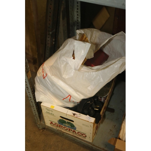 345 - BOX OF MISC INC MATERIAL/TABLE CLOTHS/NAPKINS