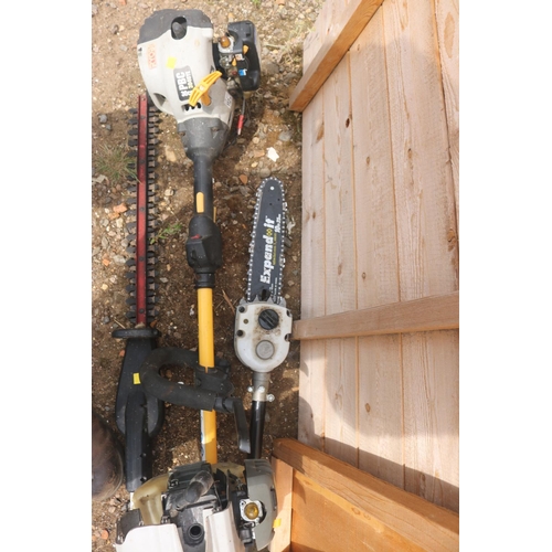 67 - EXTENDABLE HEDGE/CHAINSAW ATTACHMENT/DRIVE UNITS