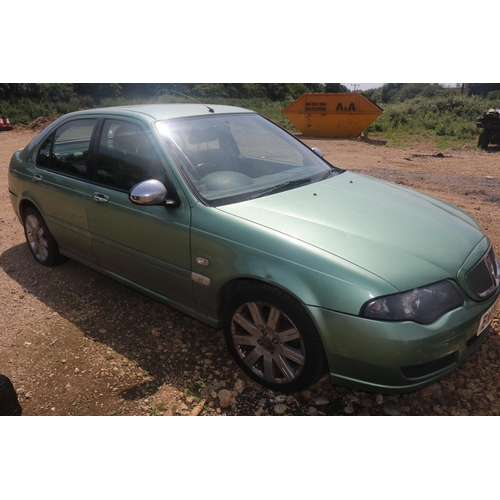 5 - ROVER 45 CONNOISSEUR 04 PLATE WITH KEYS & PAPERWORK IN OFFICE