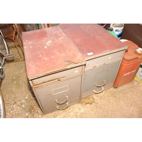 104 - PAIR OF 2 DRAWER FILING CABINETS