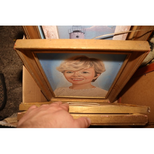 122 - LARGE QTY OF FRAMED PICTURES/PRINTS/FRAMES