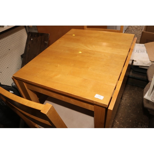 131 - DROP LEAF KITCHEN TABLE & 2 CHAIRS