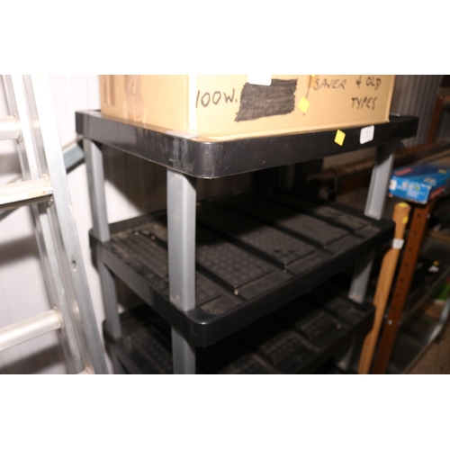 165 - PLASTIC SHELVING UNIT