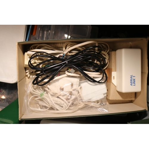 251 - 2 BOXES OF ELECTIRCAL CONNECTIONS/RADIO/POWER PACKS/UNITS - WARRANTED UNTIL NOON TUES FOLLOWING THE ... 